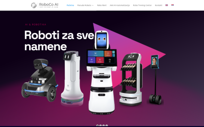 Roboco.ai, iznajmljivanje robota svih namena, Izrada Sajta